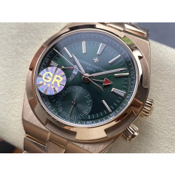 VACHERON CONSTANTIN 바쉐론콘스탄틴 오버시즈 듀얼 타임 그린 다이얼 금통 7920V