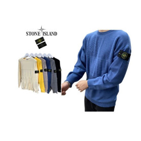 STONE ISLAND 스톤아일랜드 패턴 크링클 울 니트