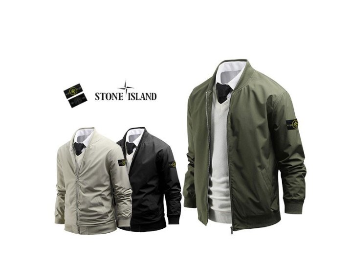 STONE ISLAND 스톤아일랜드 와펜 항공 블루종 자켓