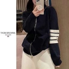 THOM BROWNE 톰브라운 사선 카라 집업 3COLOR