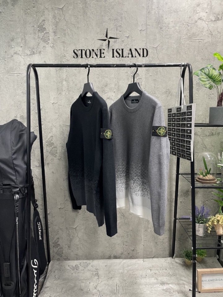 STONE ISLAND 스톤아일랜드 그라데이션 캐시미어 니트