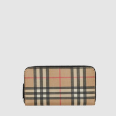 BURBERRY 버버리 빈티지 E-캔버스 지퍼월렛 80166121