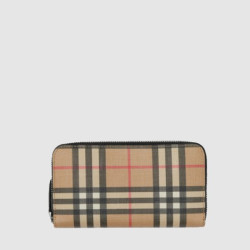 BURBERRY 버버리 빈티지 E-캔버스 지퍼월렛 80166121