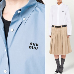 MIUMIU 미우미우 영문로고 셔츠