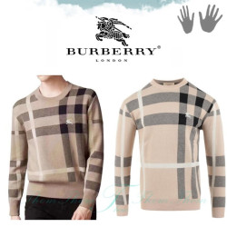 BURBERRY 버버리 노바 체크 캐시 니트