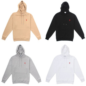 AMI 아미 미들 하트 후드