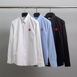 COMME DES GARCONS 꼼데가르송 레드와펜 옥스포드 셔츠