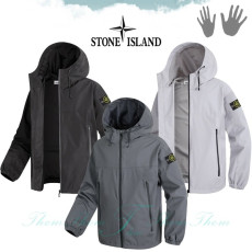 STONE ISLAND 스톤아일랜드 오버핏 히든 워터프루프 바람막이