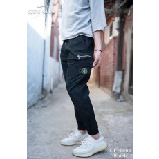 STONE ISLAND 스톤아일랜드 린넨 지퍼 카고 조거 팬츠 3COLOR