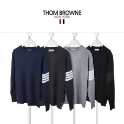 THOM BROWNE 톰브라운 사선 시그니처 니트