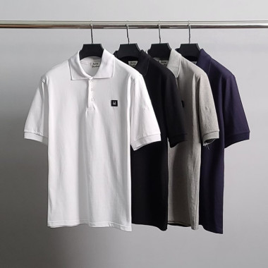 ACNE STUDIOS 아크네스튜디오 블랙와펜 PK 반팔 카라티