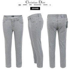 DIOR 디올 자수 로고 그레이 슬림 일자진