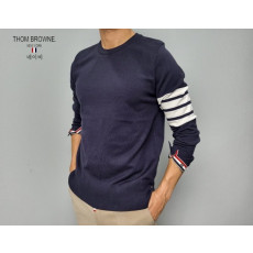 THOM BROWNE 톰브라운 사선 라운드 니트 2COLOR