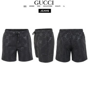 GUCCI 구찌 블랙 자가드 스윔 팬츠
