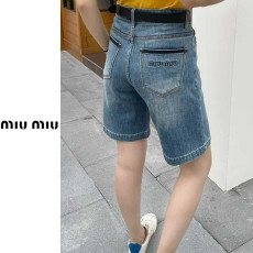 MIUMIU 미우미우 볼드라인 청반바지