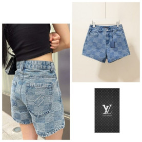 LOUIS VUITTON 루이비통 다미 전판 로고 하프 팬츠