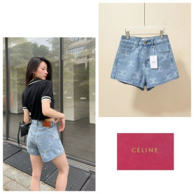 CELINE 셀린느 메인 로고 하프 팬츠