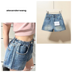 ALEXANDER WANG 알렉산더왕 히든 엠보 로고 하프 팬츠