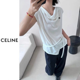CELINE 셀린느 언발 버튼 끈니트 4COLOR