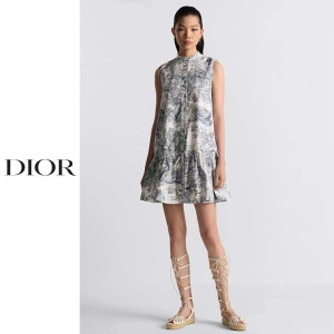 DIOR 디올 애니멀 민소매 원피스