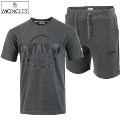MONCLER 몽클레어 피그먼트 블랙 나염 반팔 & 반바지 세트