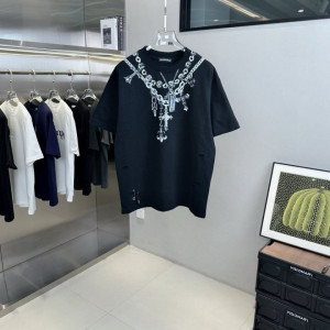 CHROME HEARTS 크롬하츠 목걸이 워싱자수 반팔