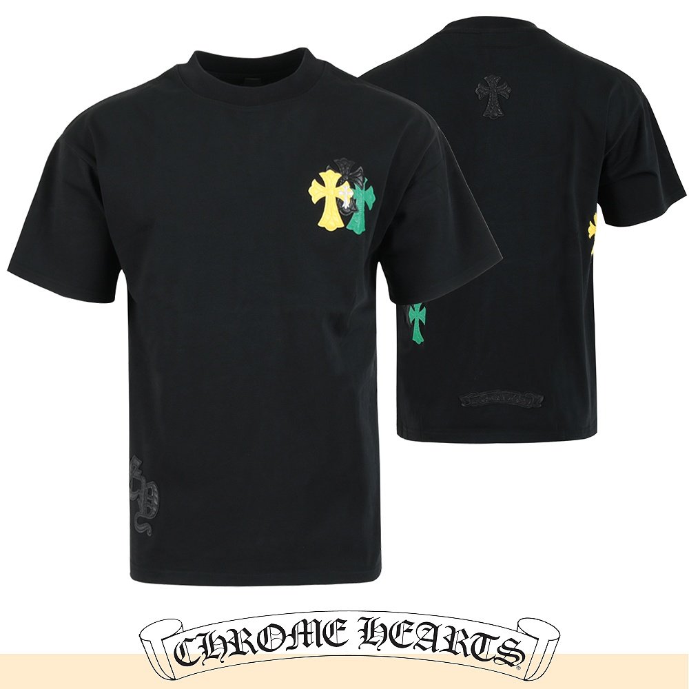 CHROME HEARTS 크롬하츠 멀티 컬러 패치 반팔티