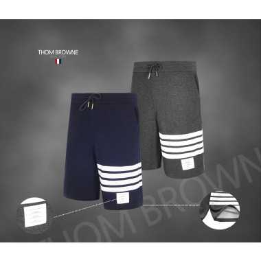THOM BROWNE 톰브라운 스트라이프 4바 스웨트 하프팬츠