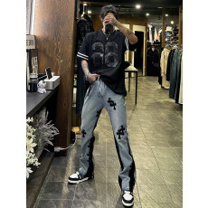 CHROME HEARTS 크롬하츠 멀티 크로스 플레어 데님