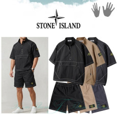 STONE ISLAND 스톤아일랜드 오버핏 스티치 아노락 세트