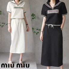 MIUMIU 미우미우 치마 반팔 셋트