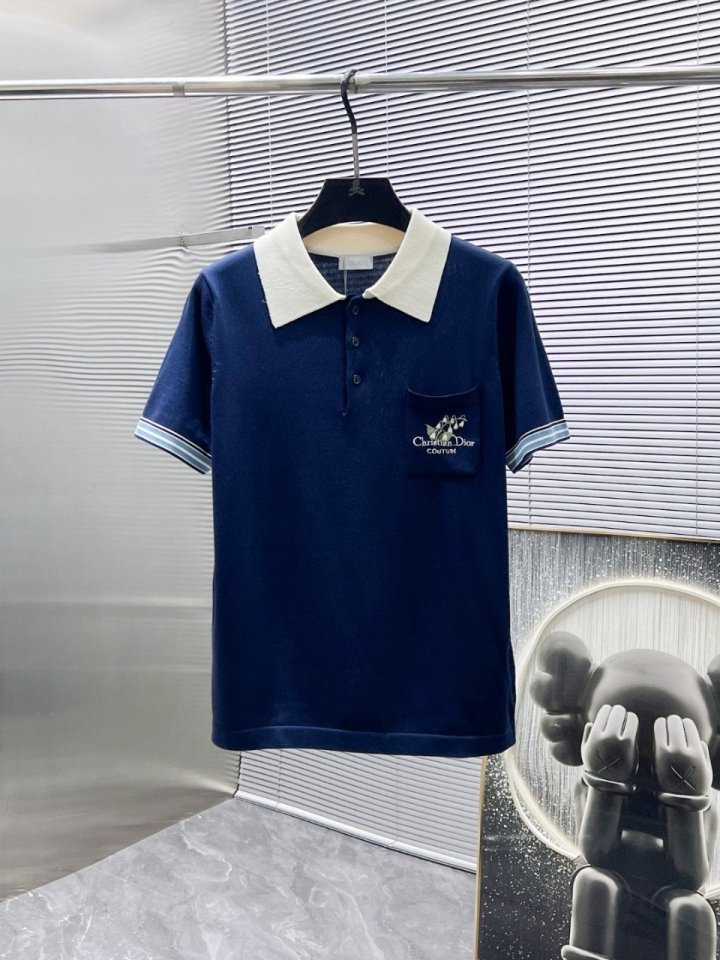 DIOR 디올 포켓 멀티자수 PK 반팔티