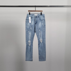 AMI 아미 레드하트 데미지 청바지