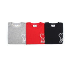 AMI 아미 스티치 하트 맨투맨