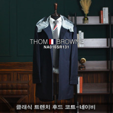 THOM BROWNE 톰브라운 클래식 트렌치 후드 코트