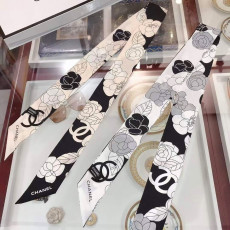 CHANEL 샤넬 플라워 실크 방도