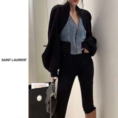 SAINT LAURENT 생로랑 프롬 데님 볼레로 자켓