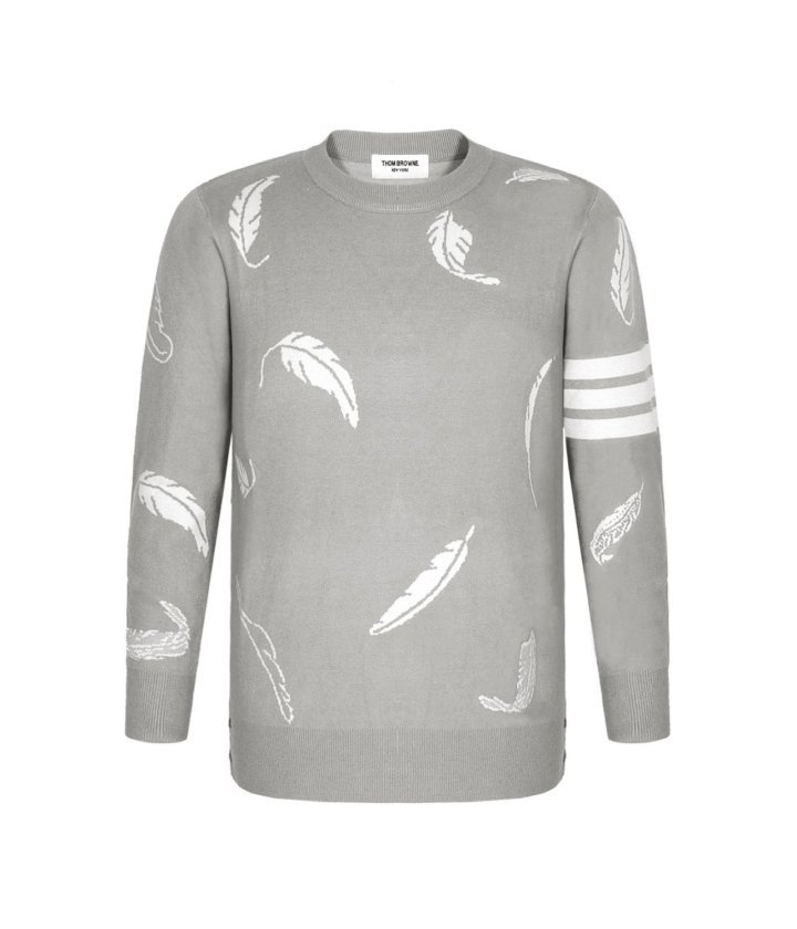 THOM BROWNE 톰브라운 나뭇잎 울캐시 니트 2COLOR