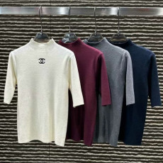 CHANEL 샤넬 반소매 터틀넥 니트