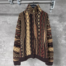 LOUIS VUITTON 루이비통 & NIGO 그래피티 하프 집업 니트