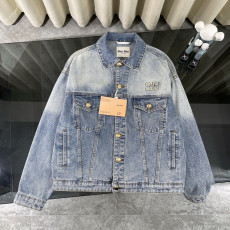 MIUMIU 미우미우 엠브로이더드 데님 자켓