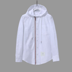 THOM BROWNE 톰브라운 지퍼 후드 셔츠