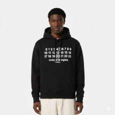 MAISON MARGIELA 메종마르지엘라 넘버레터링 코튼 후드티 2COLOR