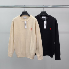 AMI 아미 스몰하트자수 클래식 니트