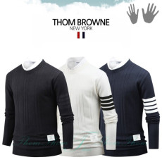 THOM BROWNE 톰브라운 캐시미어 골지 니트