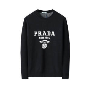 PRADA 프라다 밀라노 로고 니트