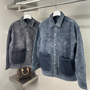 BALENCIAGA 발렌시아가 포켓자수 청자켓