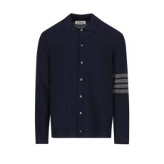 THOM BROWNE 톰브라운 캐시미어 저지 스티치 사선 셔츠