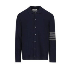 THOM BROWNE 톰브라운 캐시미어 저지 스티치 사선 셔츠