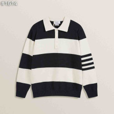 THOM BROWNE 톰브라운 럭비 스트라이프 폴로 니트